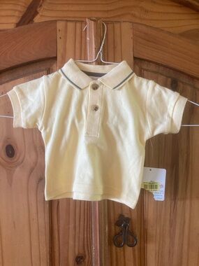 Boys Starting Out yellow polo shirt size 3 months - NWT